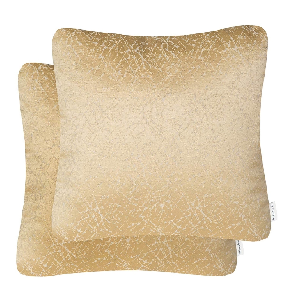 Gold festive pillow covers